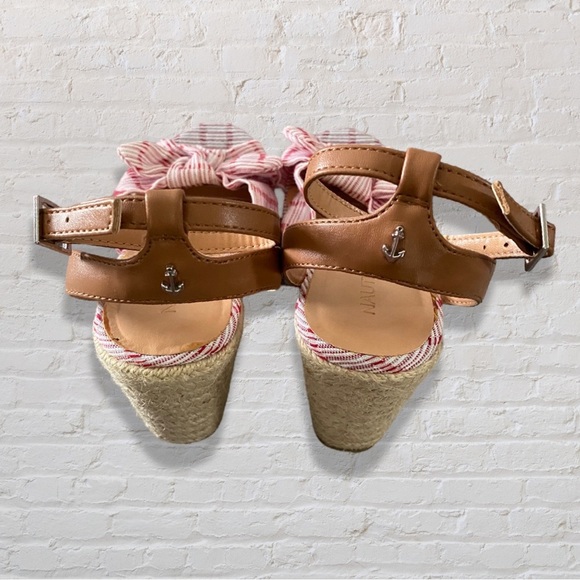 Nautica Stripped Bow Wedges - Picture 5 of 5